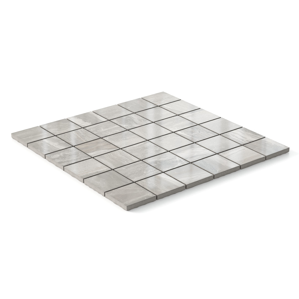 Harley 2 x 2 Polished Porcelain Mosaic Tile in Taupe