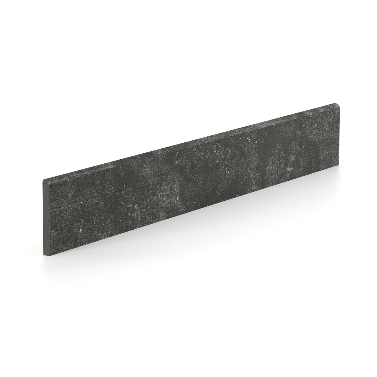 Ramsey 3 x 24 Matte Porcelain Bullnose Tile in Coal