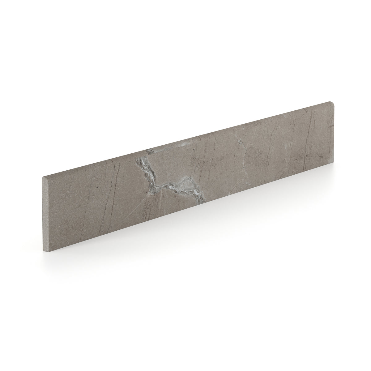 Declan 3 x 24 Matte Porcelain Bullnose Tile in Mink