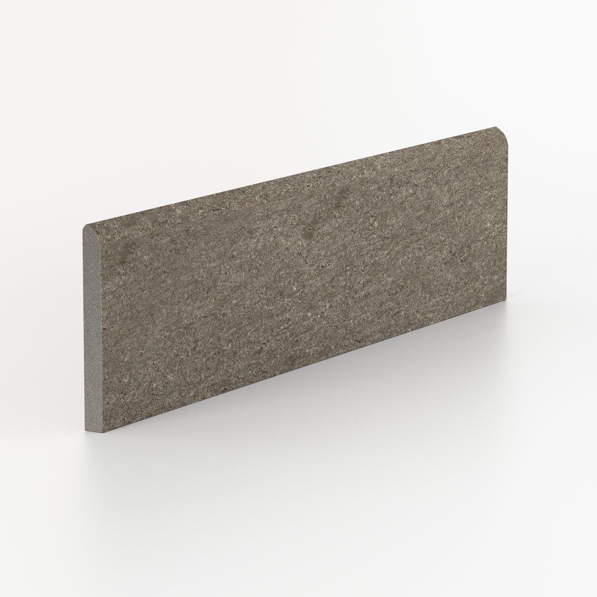 Brody 3 x 12 Matte Porcelain Bullnose Tile in Dark Grey