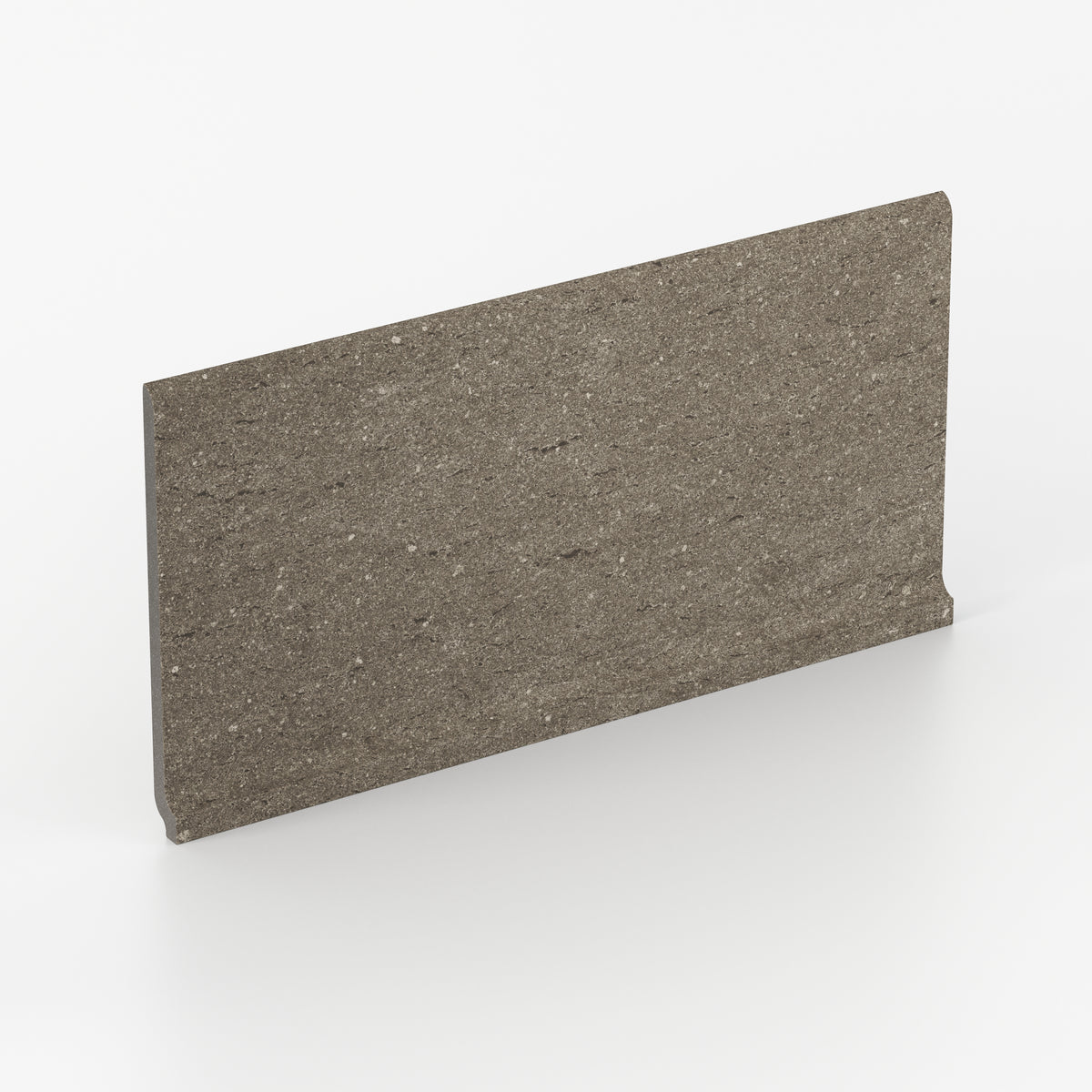 Brody 6 x 12 Matte Porcelain Cove Base Tile in Dark Grey