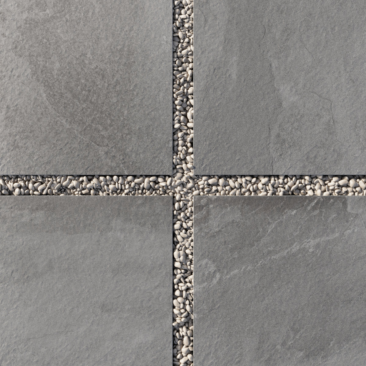 Bowden 24 x 24 Grip Porcelain 2cm Paver in Graphite