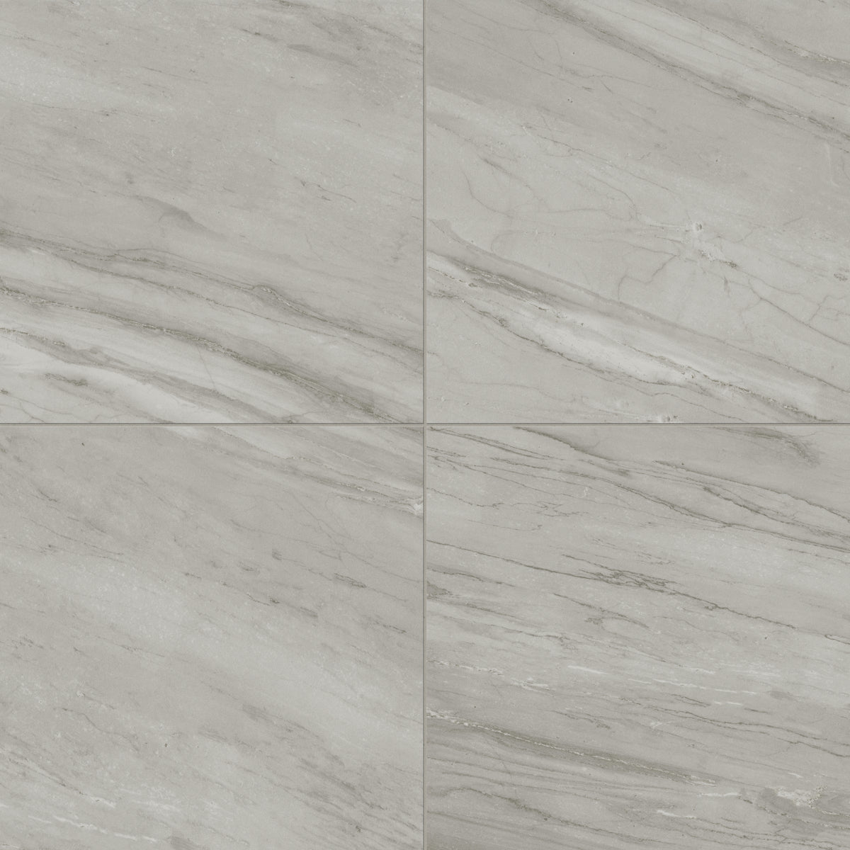 Chantel 24 x 24 Matte Porcelain Tile in Alaska Grey