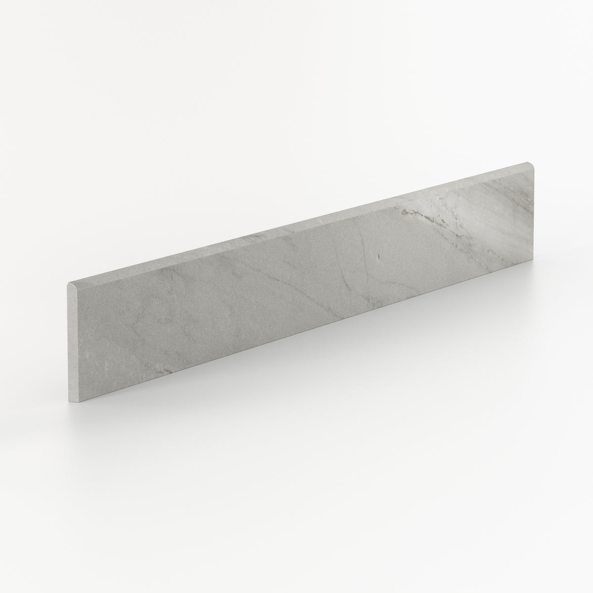 Chantel 3 x 24 Matte Porcelain Bullnose Tile in Alaska Grey