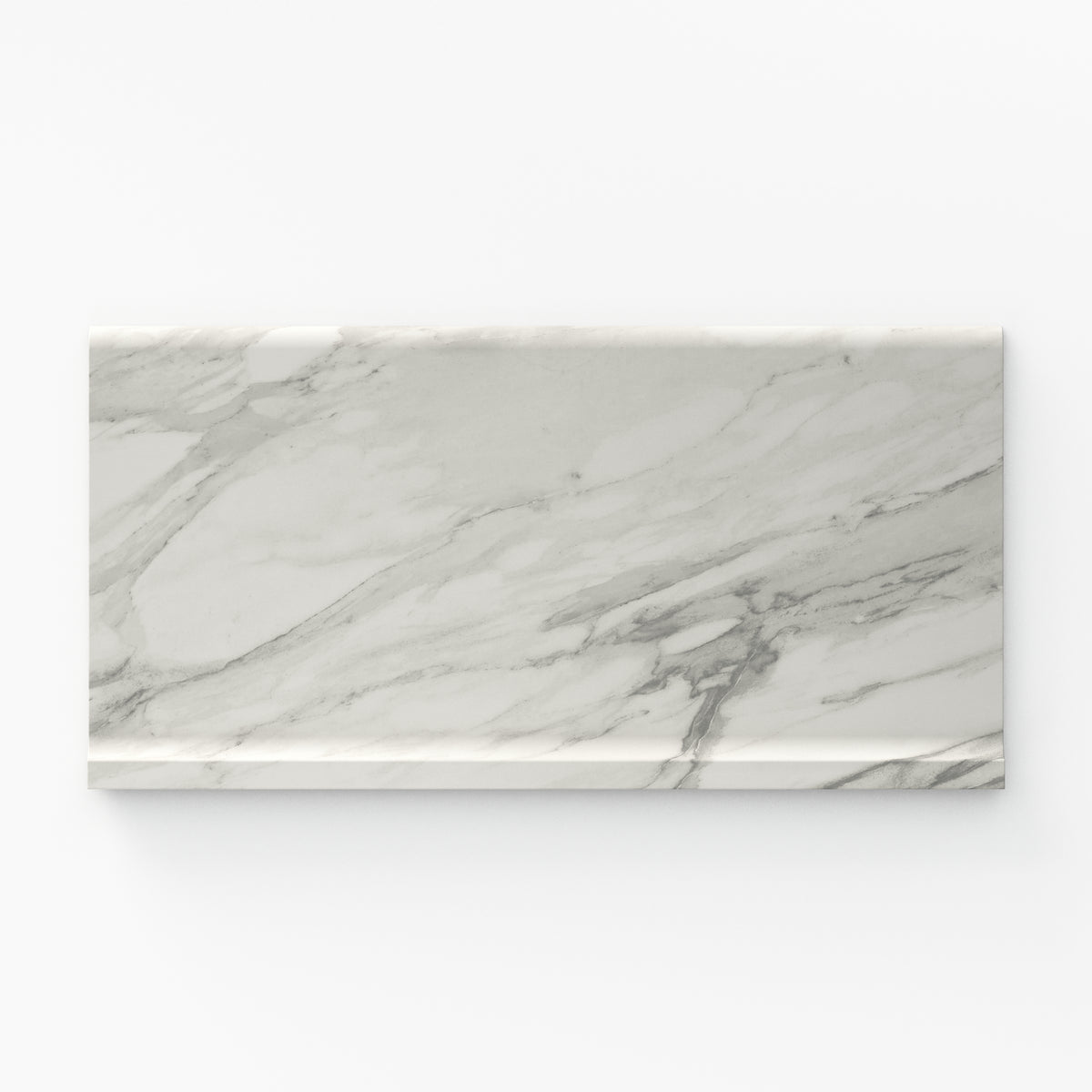 Chantel 6 x 12 Matte Porcelain Cove Base Tile in Apuano