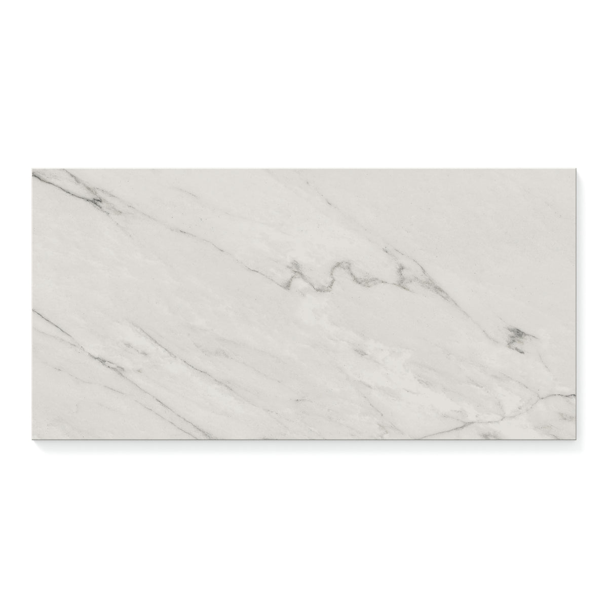 Aniston 12 x 24 Polished Porcelain Tile in Calacatta Quartzite