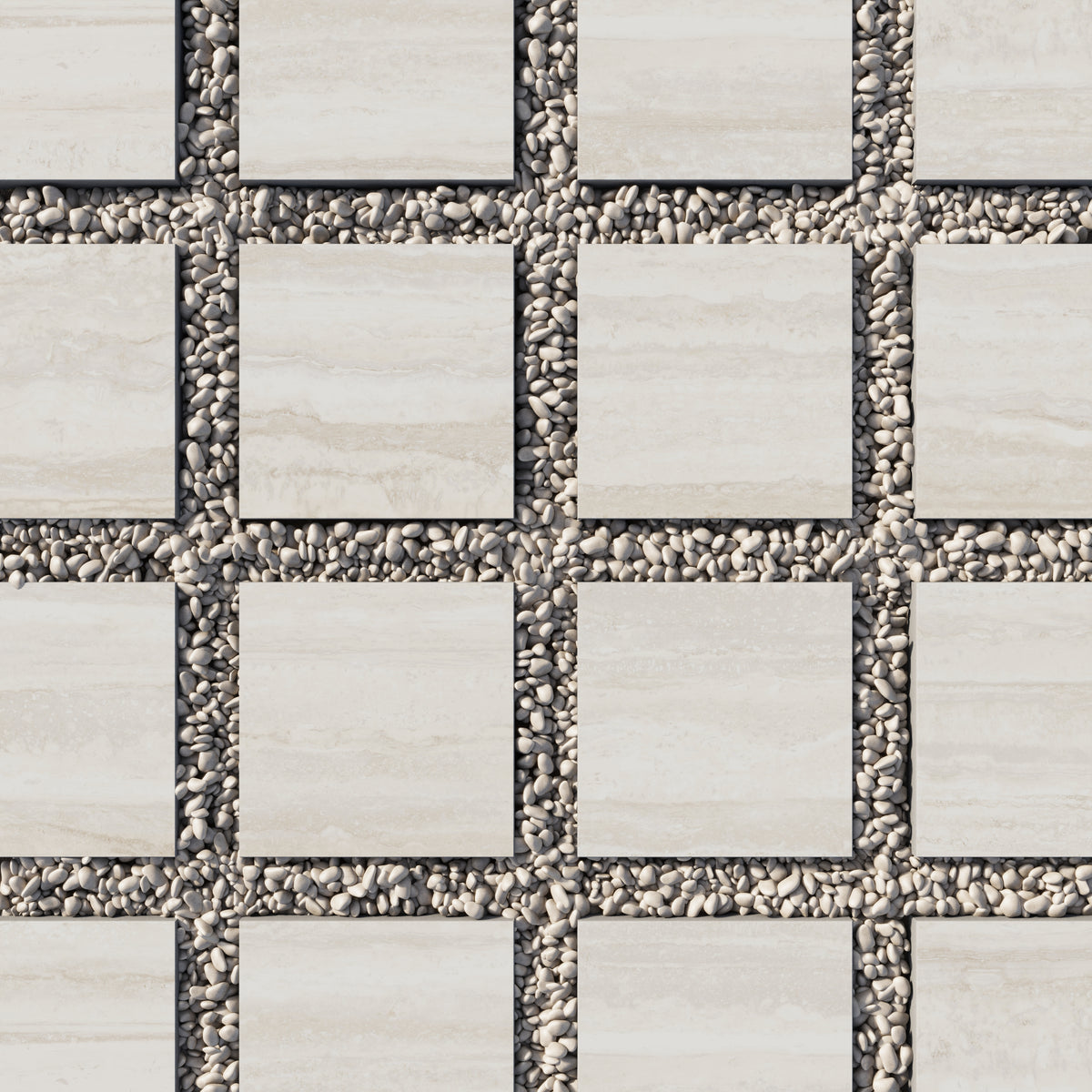Wren 12 x 12 Grip Porcelain 2cm Paver Tile in Oat