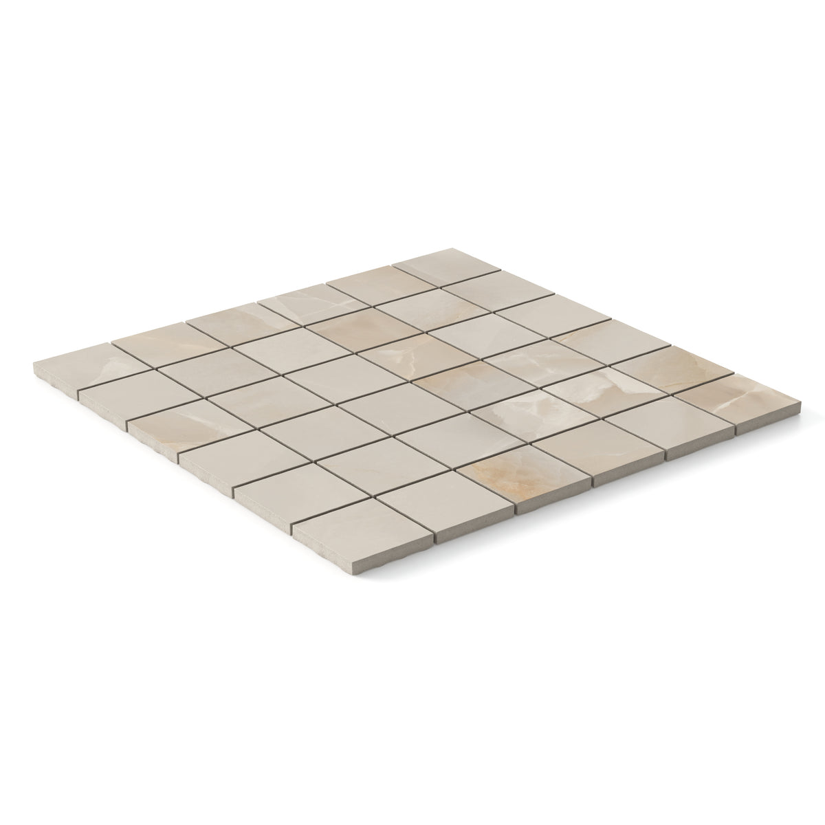 Astrid 2 x 2 Matte Porcelain Mosaic Tile in Beige