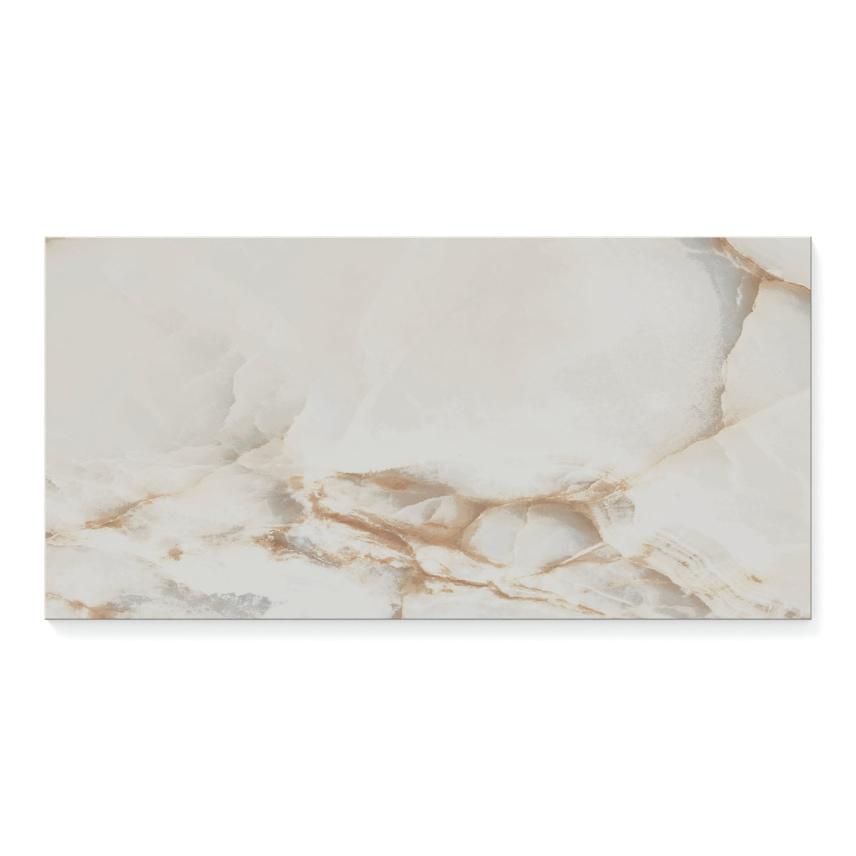 Astrid 12 x 24 Polished Porcelain Tile in Alabaster