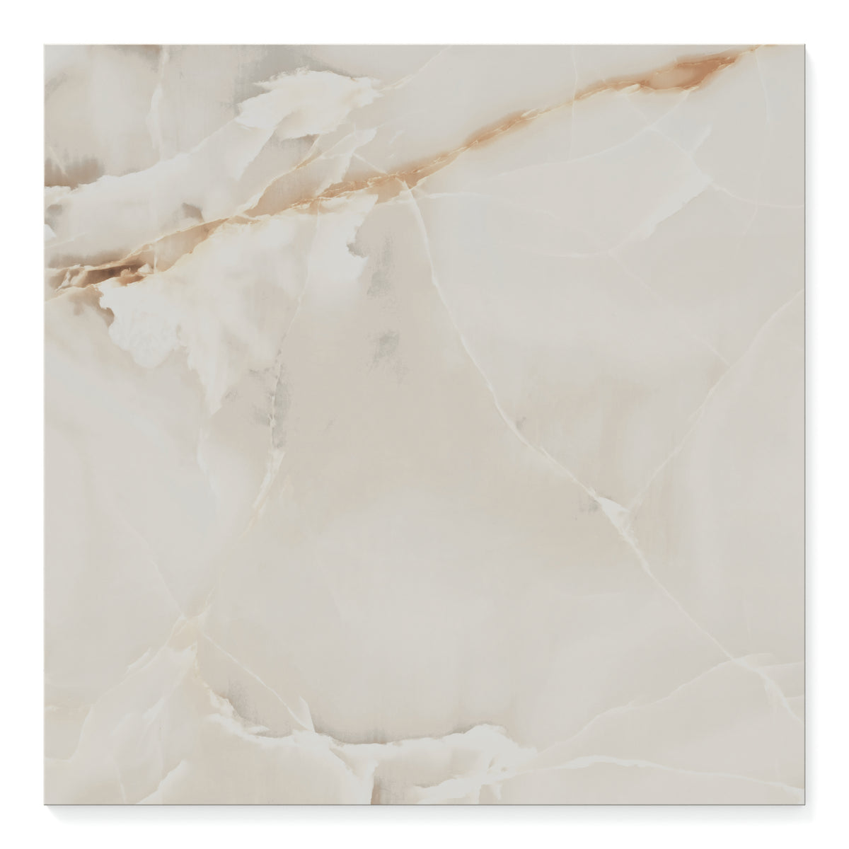 Astrid 24 x 24 Polished Porcelain Tile in Alabaster