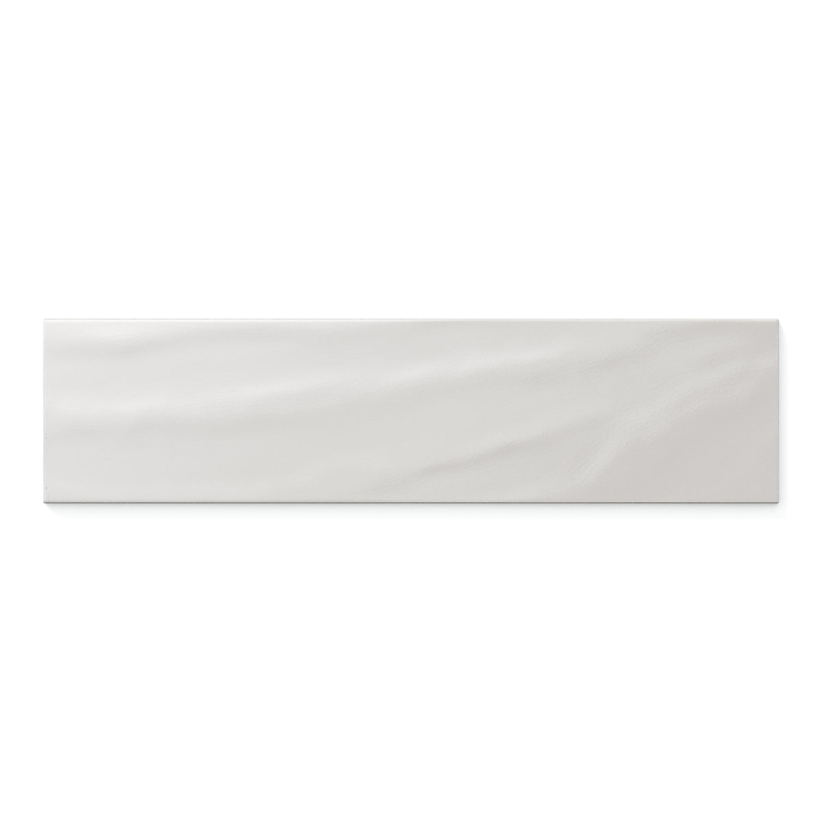 Palmer 6 x 24 Glossy Porcelain Tile in Bianco