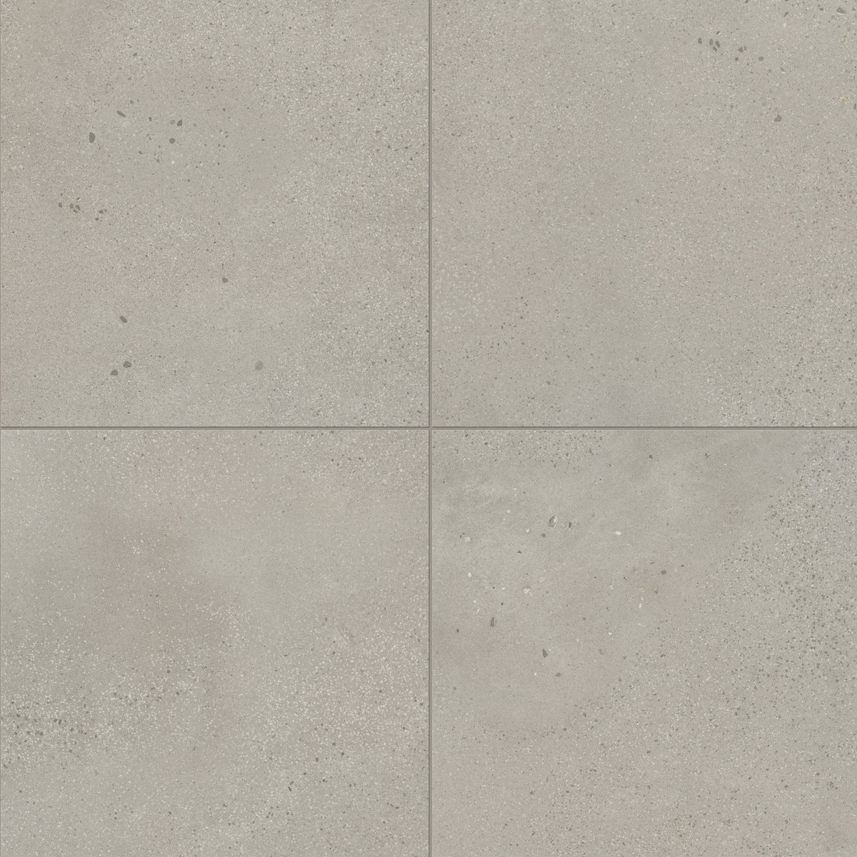 Sloane 24x24 matte porcelain tile in Sandstone, offering a soft beige tone with refined speckling, perfect for creating warm and inviting spaces.