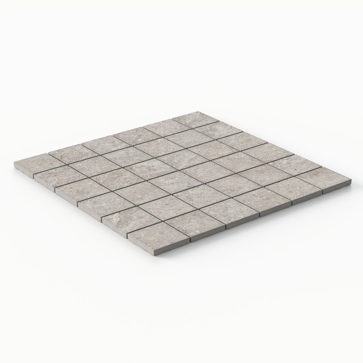 Dawson 2 x 2 Matte Porcelain Mosaic Tile in Pewter