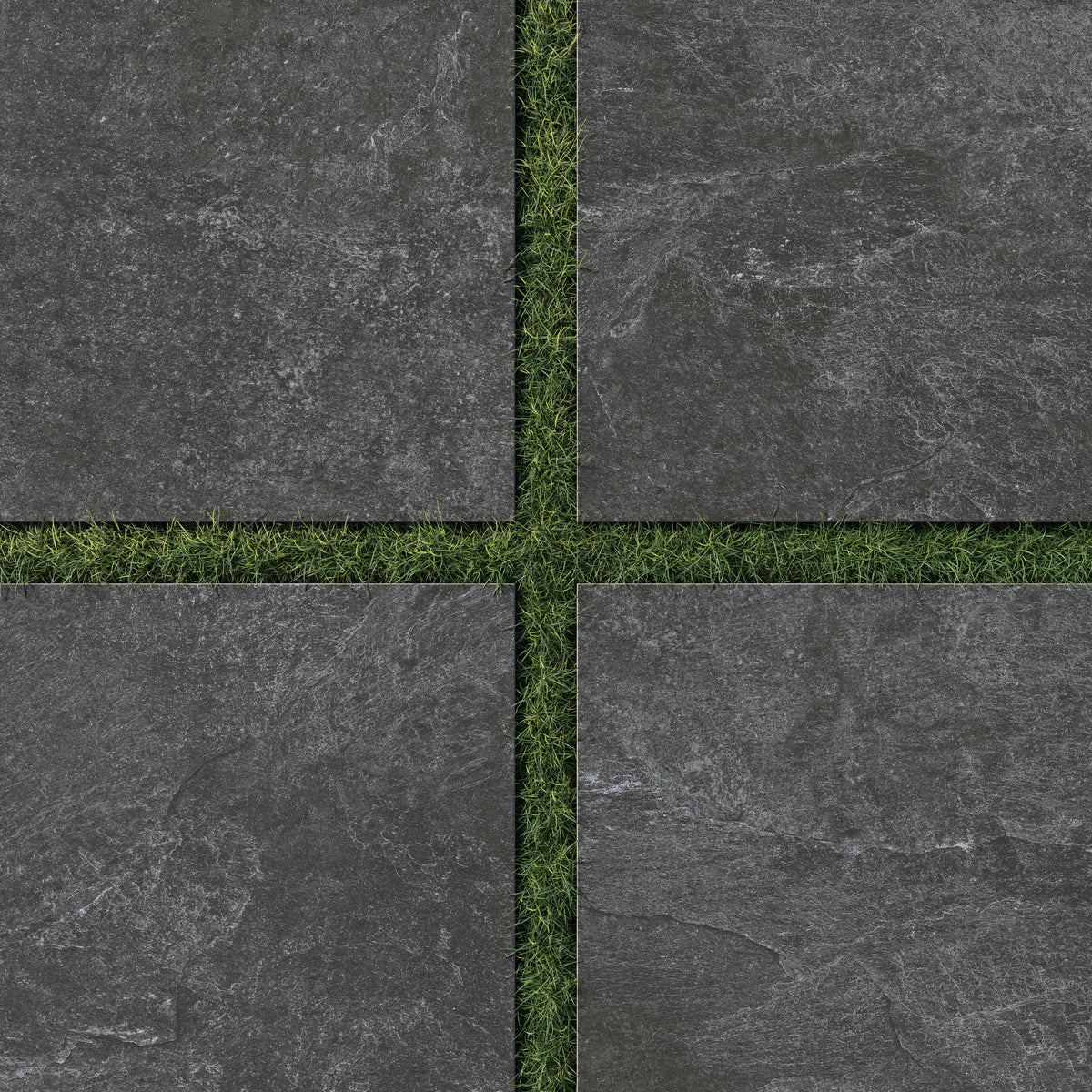 Dawson 24 x 24 Grip Porcelain 2cm Paver Tile in Charcoal