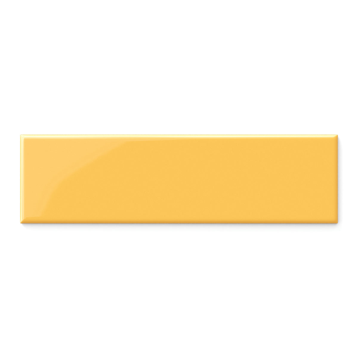 Polly 3 x 10 Glossy Ceramic Tile in Yellow