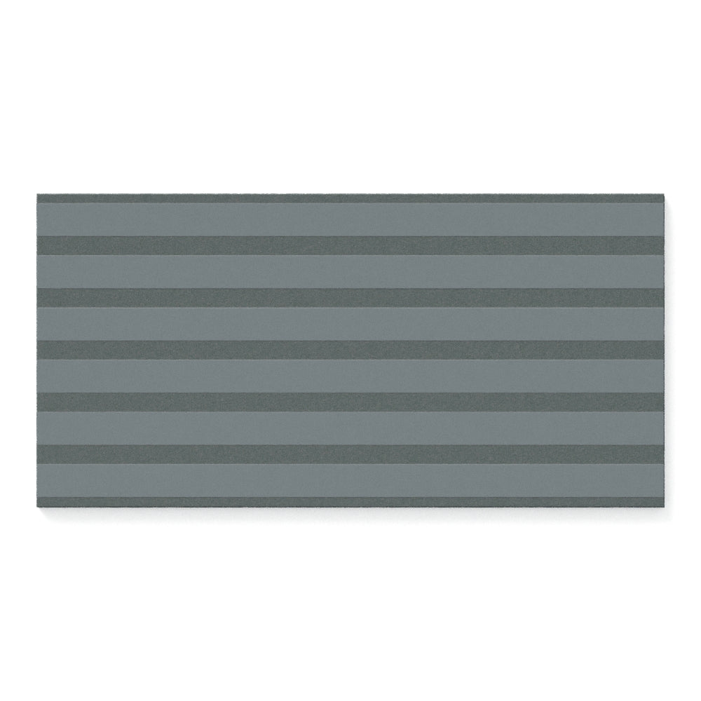Riley 12 x 24 Matte Porcelain Tile in Striped Pattern Indigo