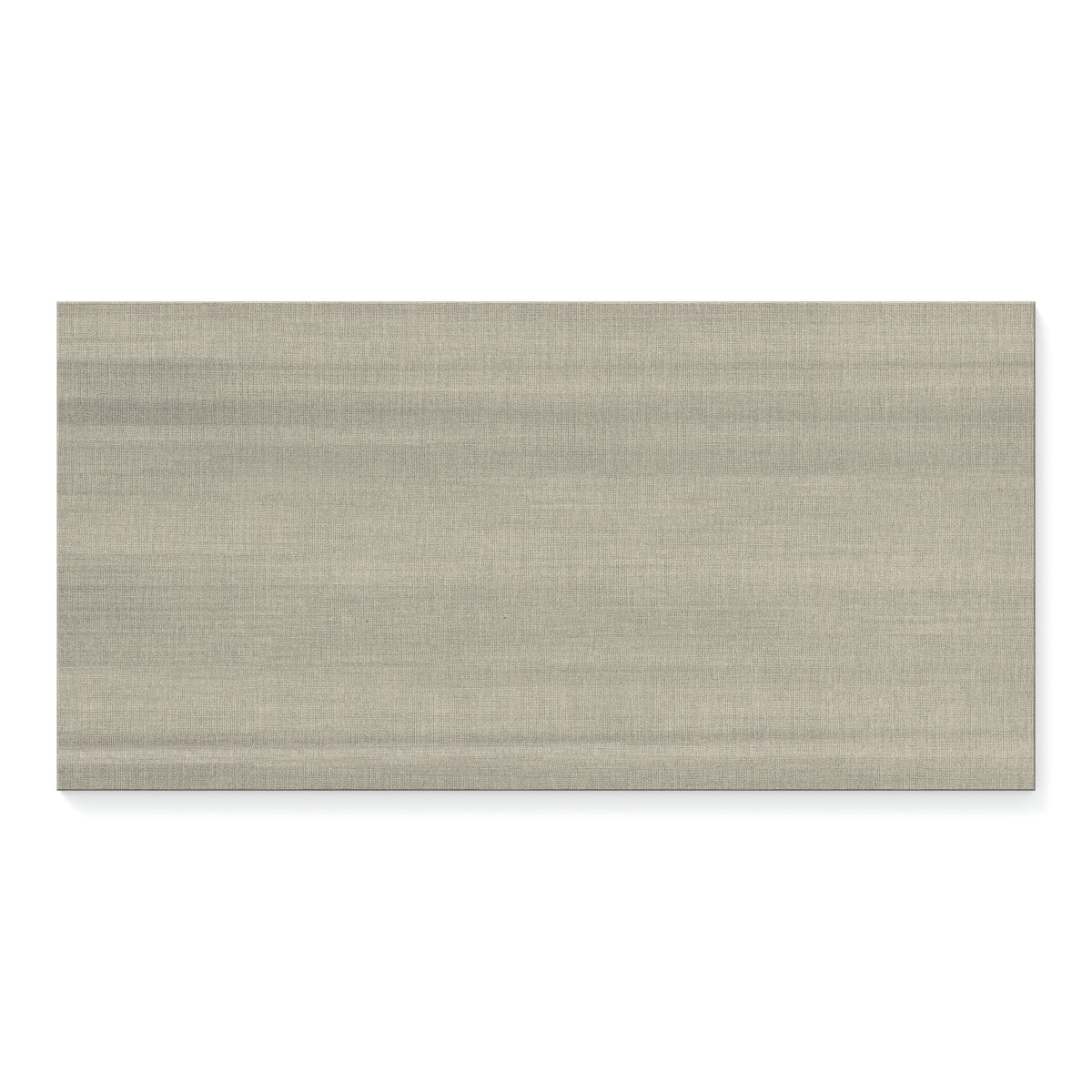 Riley 12 x 24 Matte Porcelain Tile in Linen Pattern Oyster