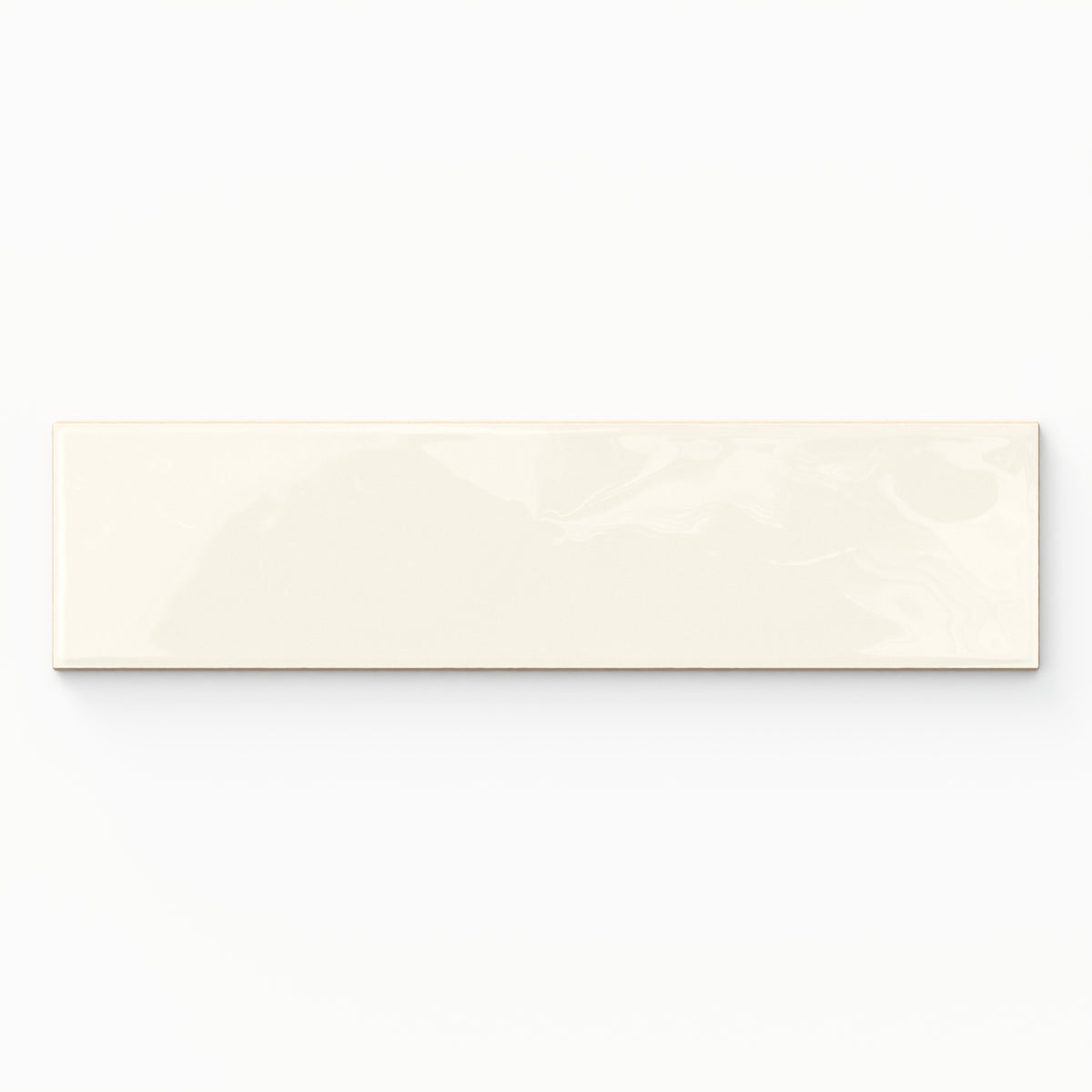 Madilyn 3 x 12 Glossy Ceramic Tile in Cream