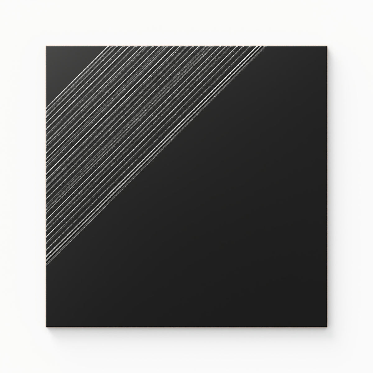 Estelle 12 x 12 Satin Ceramic Tile in Deco 3 Black Silver
