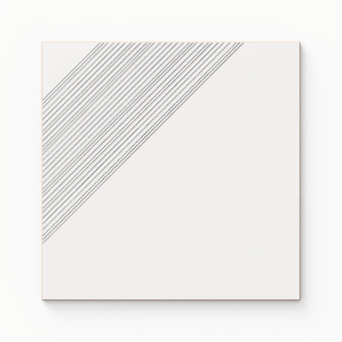 Estelle 12 x 12 Satin Ceramic Tile in Deco 3 White Silver