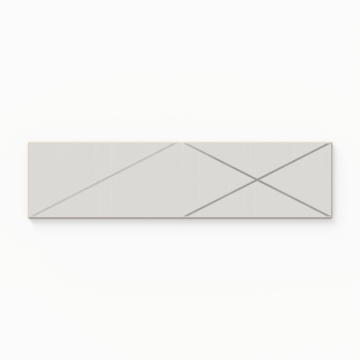 Braxton 4 x 16 Glossy Ceramic Tile in Silver