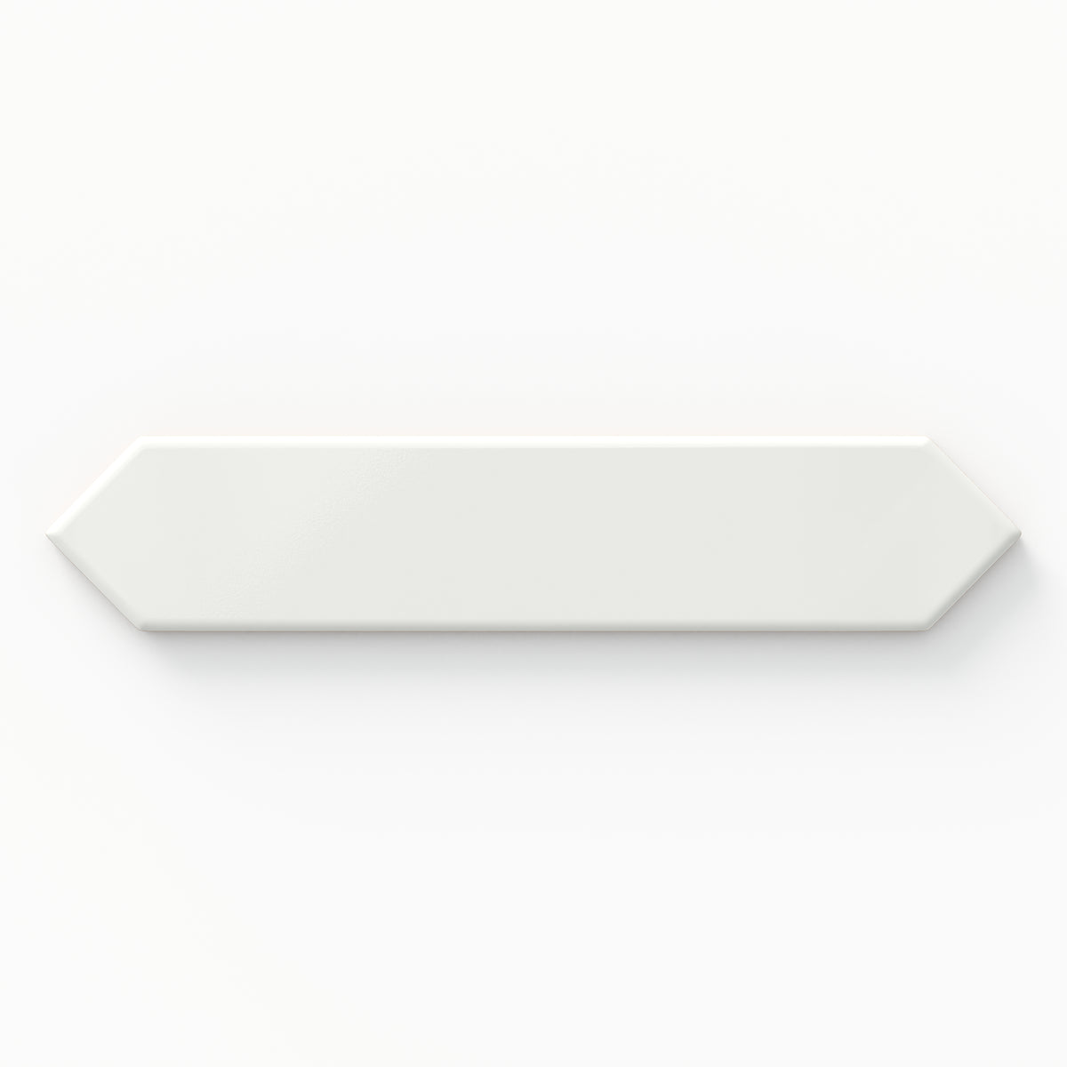 Reagan 2 x 10 Glossy Ceramic Picket Tile in Blanco