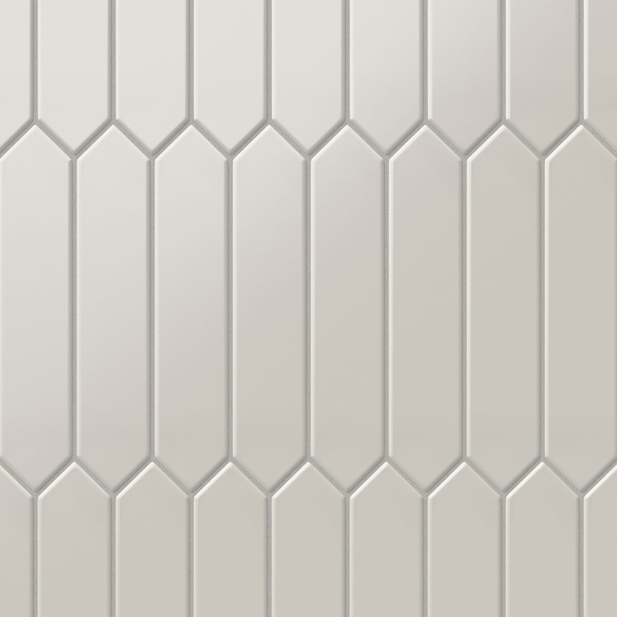 Reagan 2 x 10 Matte Ceramic Picket Tile in Gris