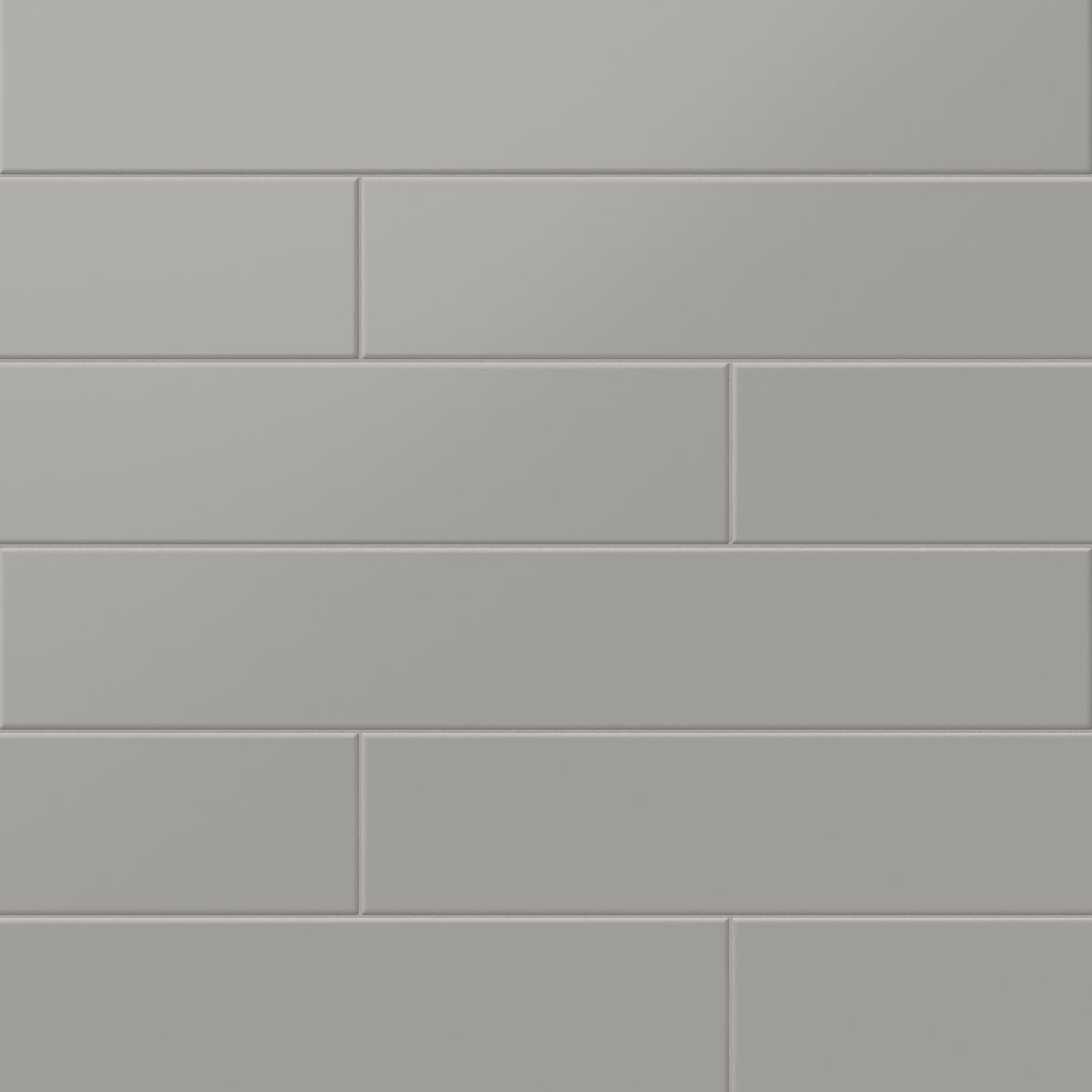 Reagan 4 x 24 Matte Porcelain Tile in Acero