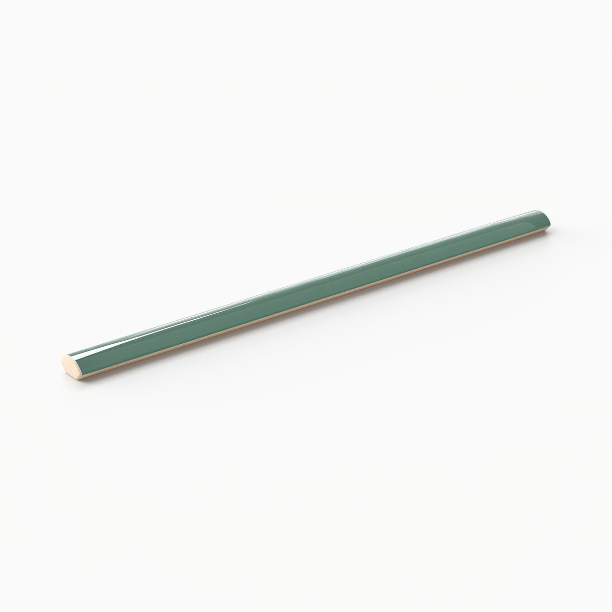 Jojo 0.43 x 6 Trim Glossy Porcelain Tile in Emerald