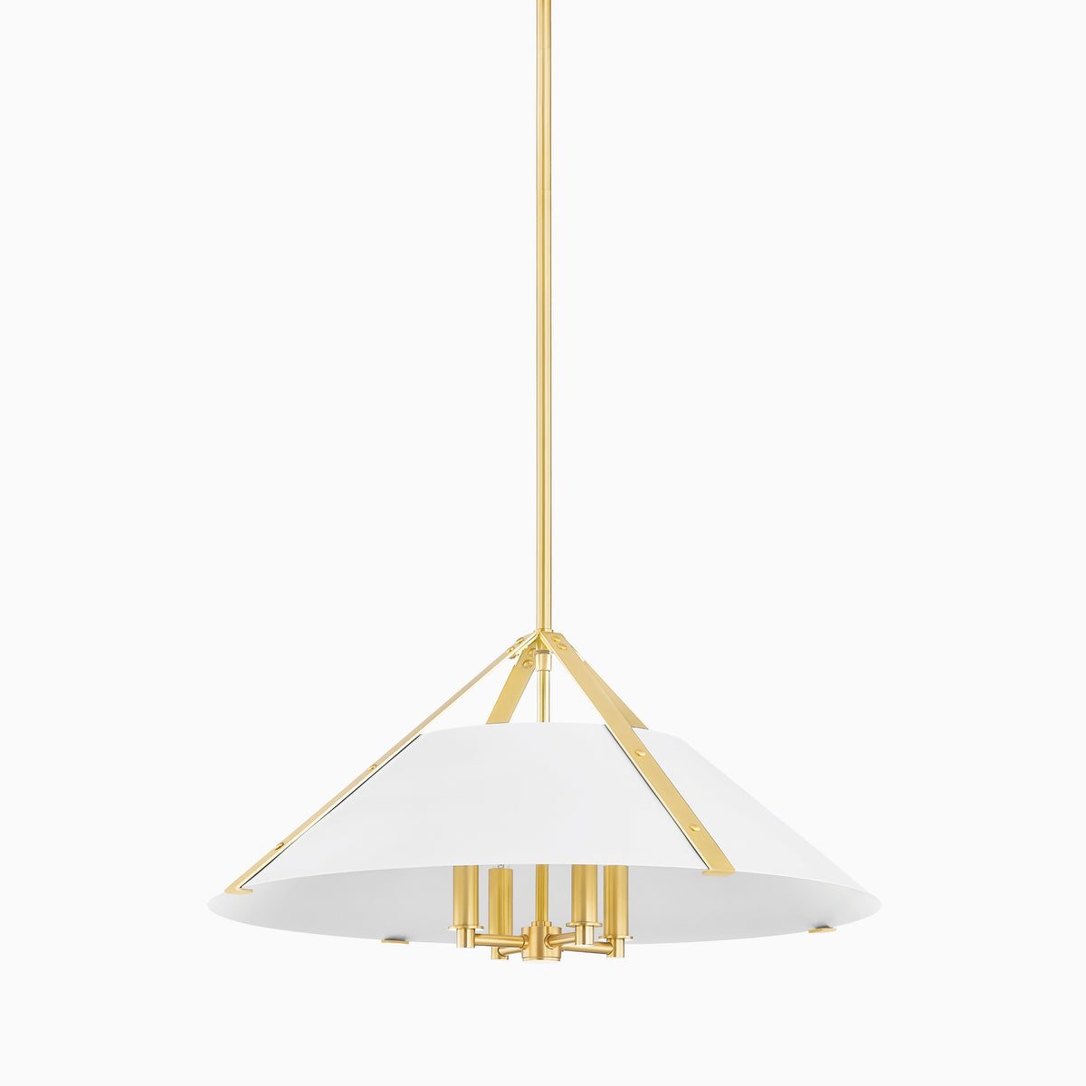 Robbins Pendant in Aged Brass