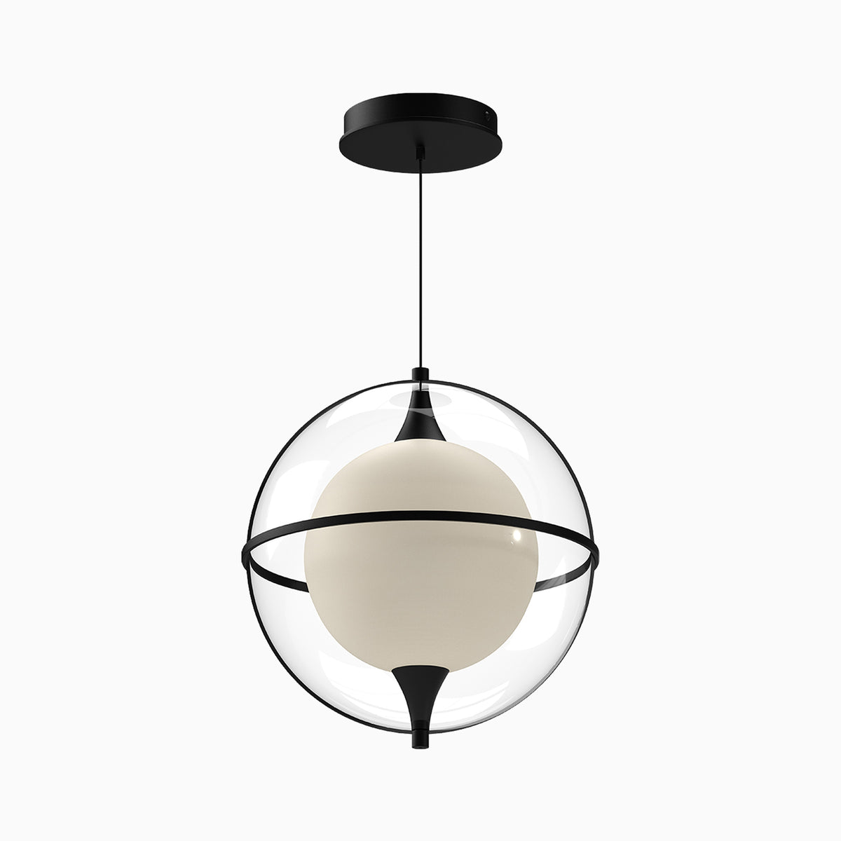 Mavis 12" LED Pendant in Black