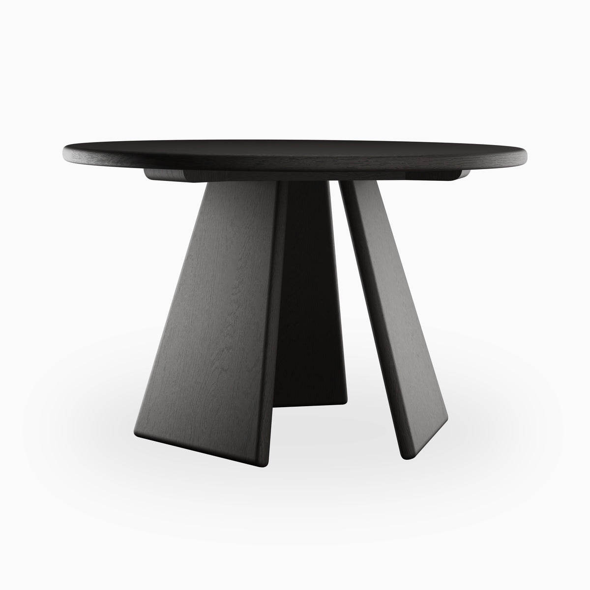 Corentin Ash Round Dining Table in Mocha, 48"