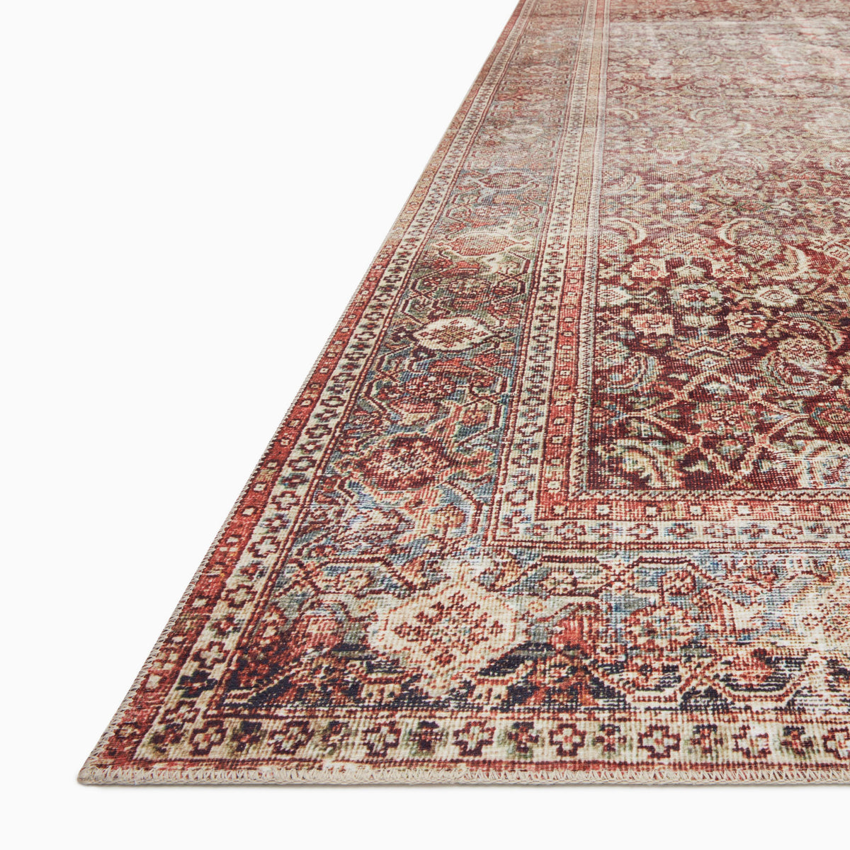 Hutchinson Rug in Burgundy / Khaki