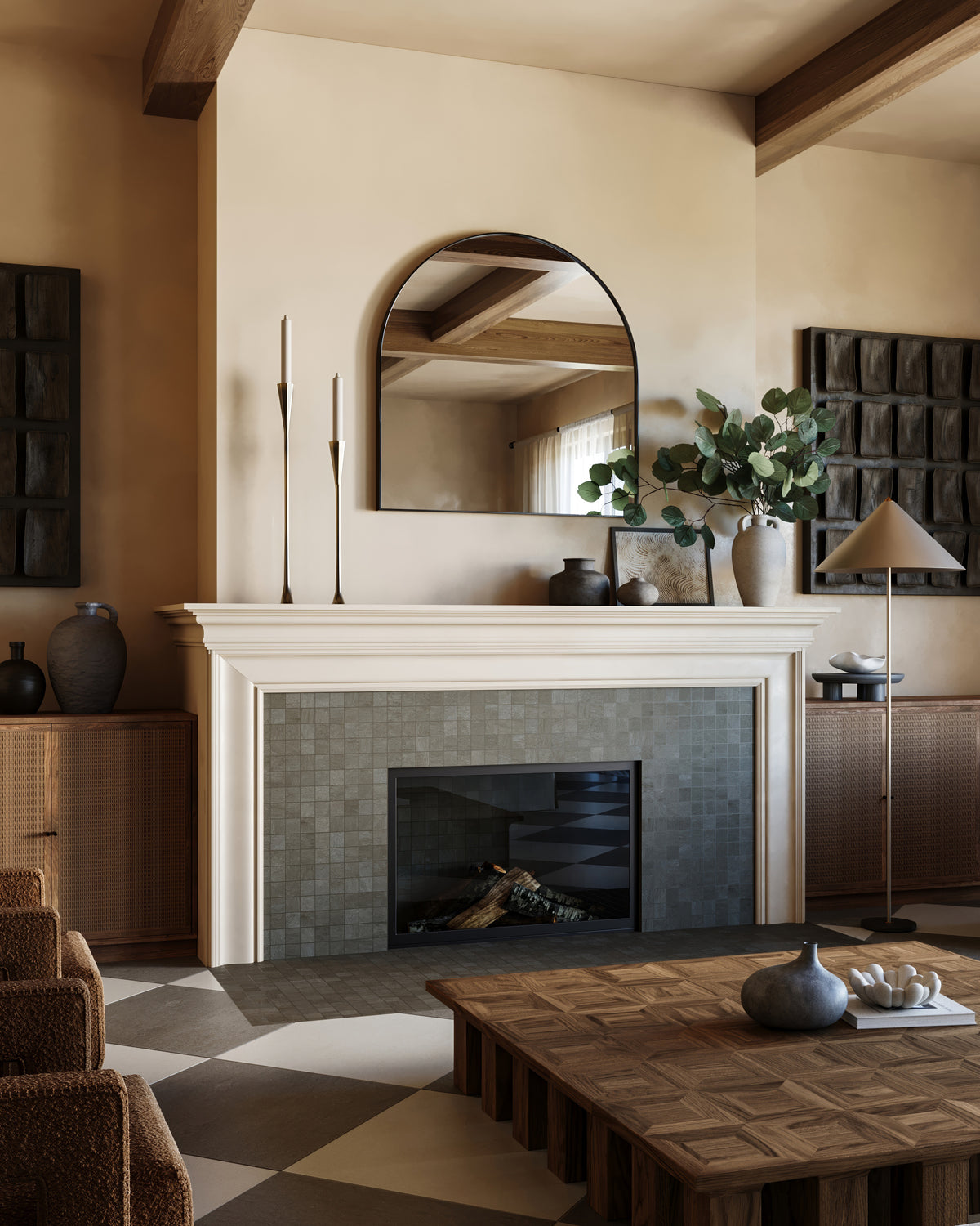 Brody 2 x 2 Matte Porcelain Mosaic Tile in Dark Grey