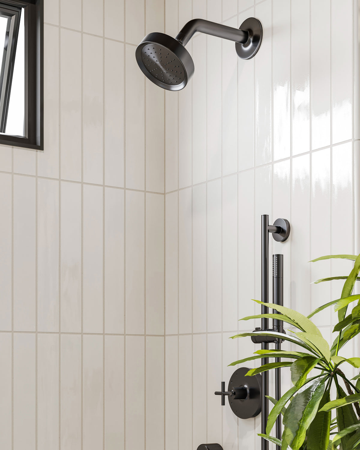 Jaden 2.5 x 16 Glossy Ceramic Tile in Eggshell