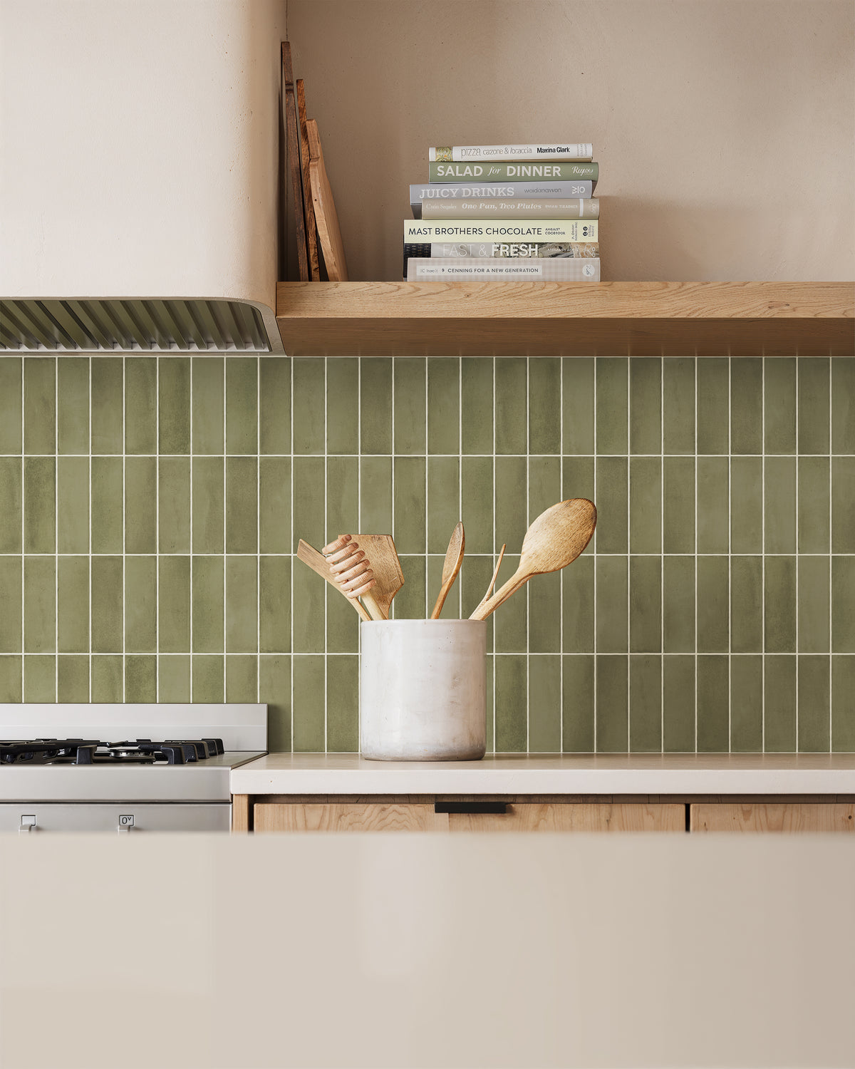 Natasha 2 x 6 Matte Porcelain Tile in Army