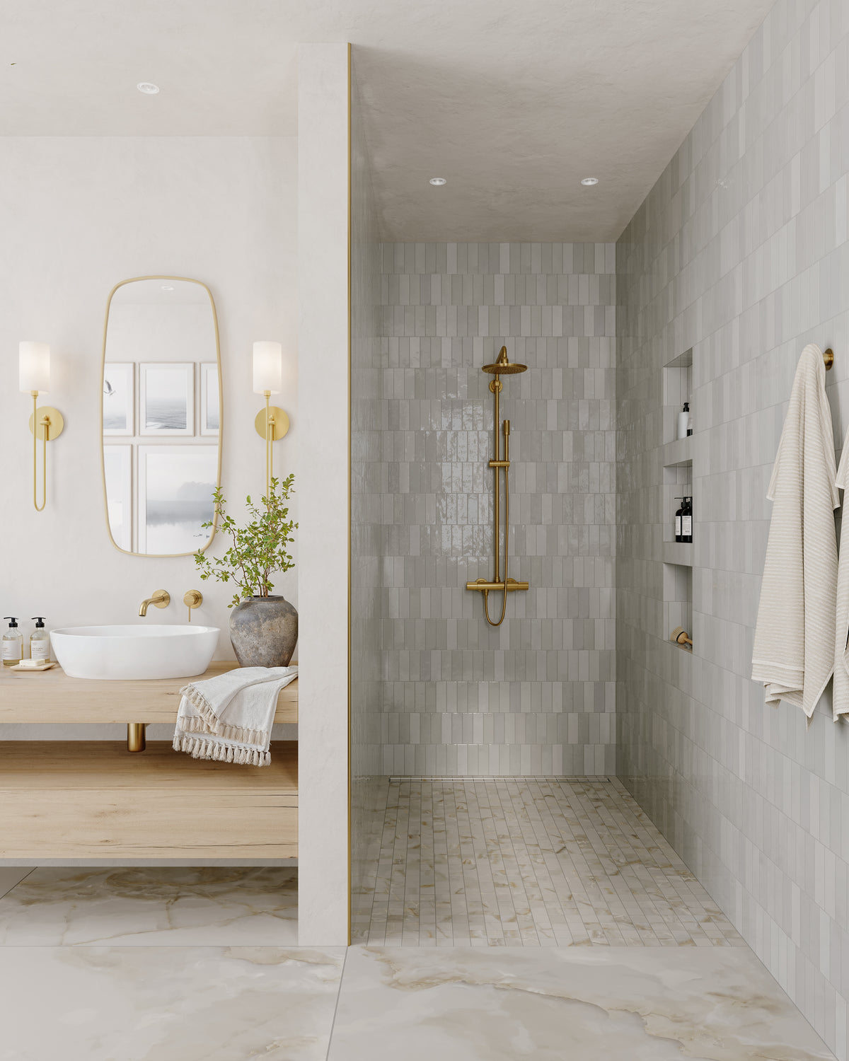 Astrid 2 x 2 Matte Porcelain Mosaic Tile in Oyster