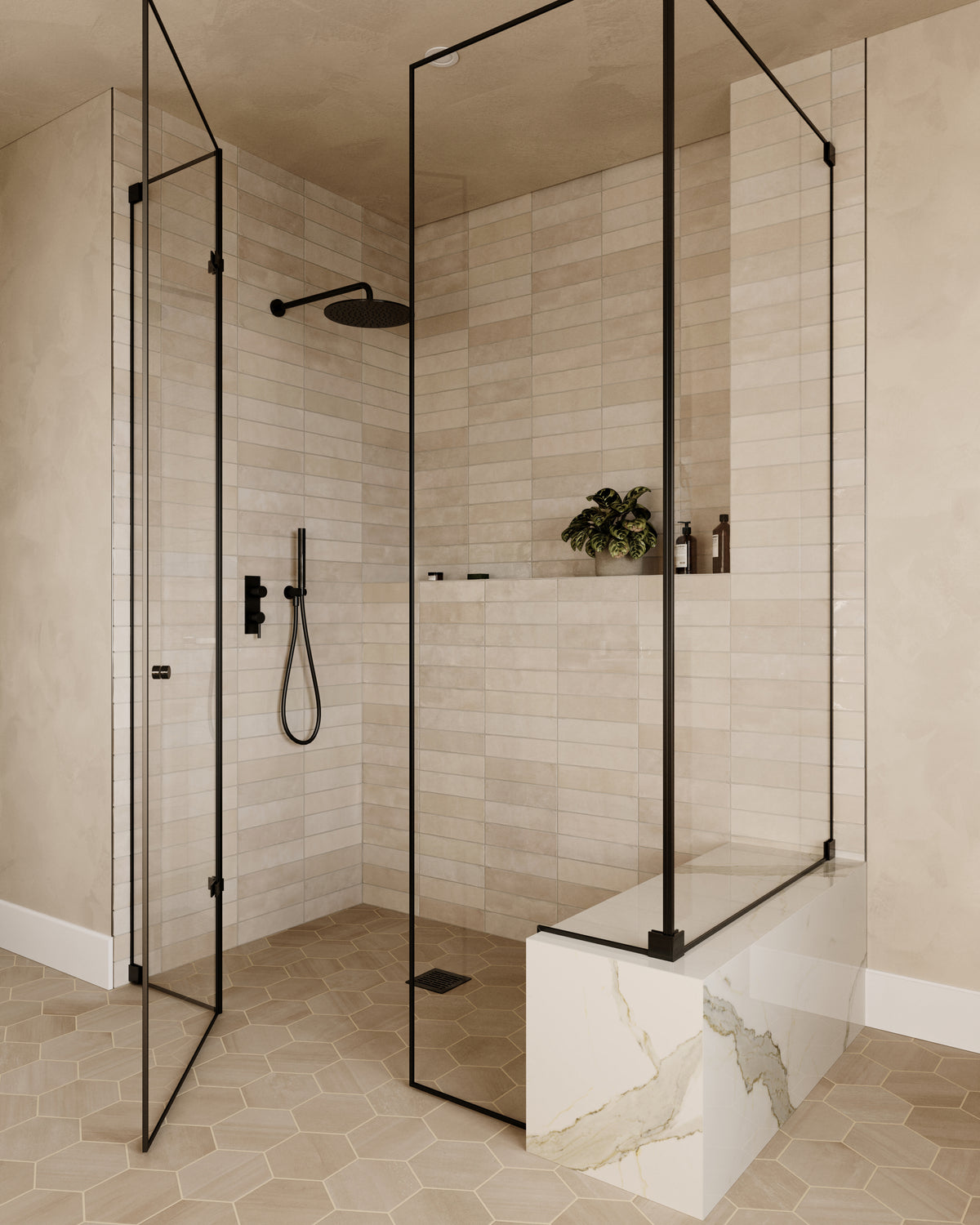 Aniston 24 x 48 Polished Porcelain Tile in Calacatta Top