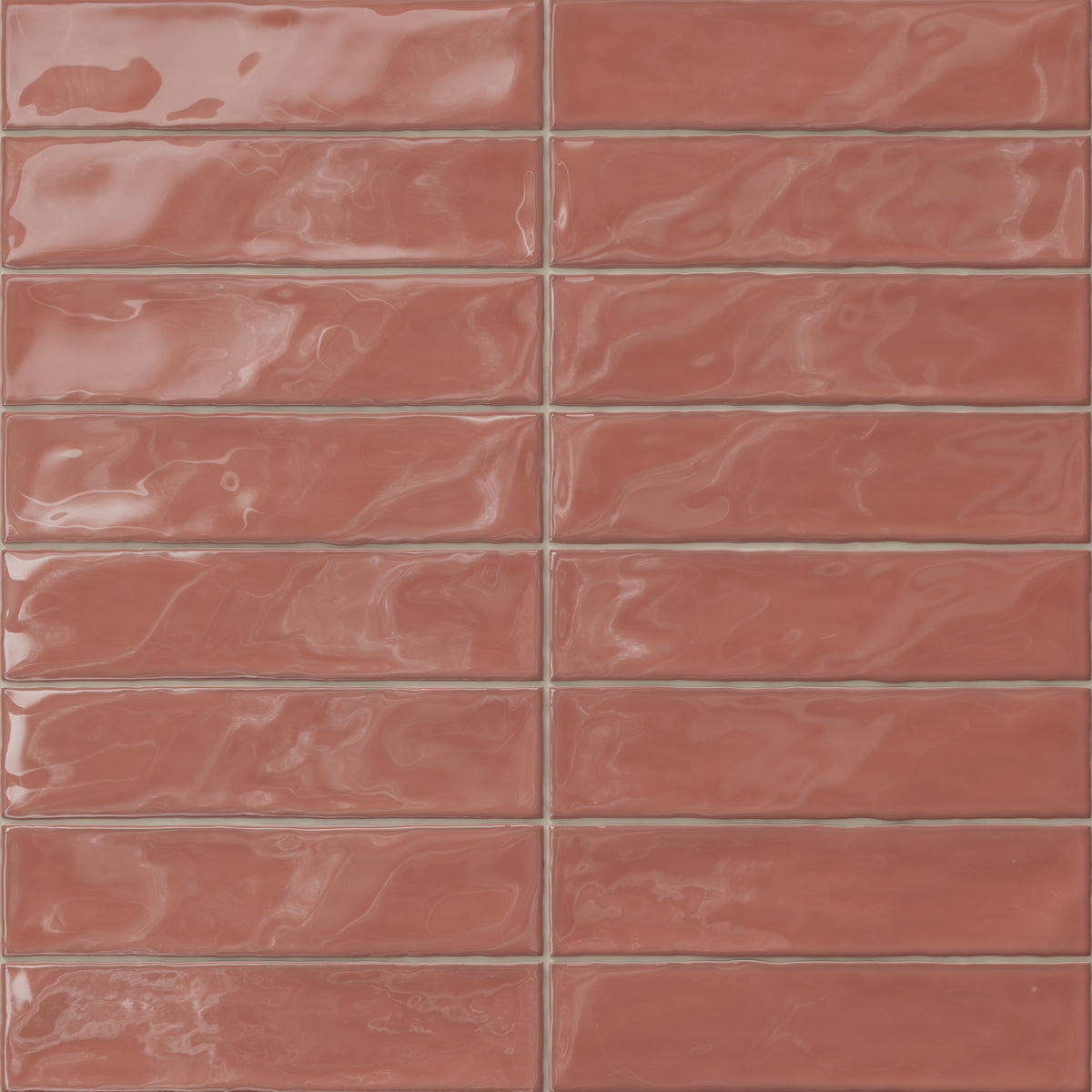 Harper 3 x 12 Glossy Ceramic Tile in Vermilion