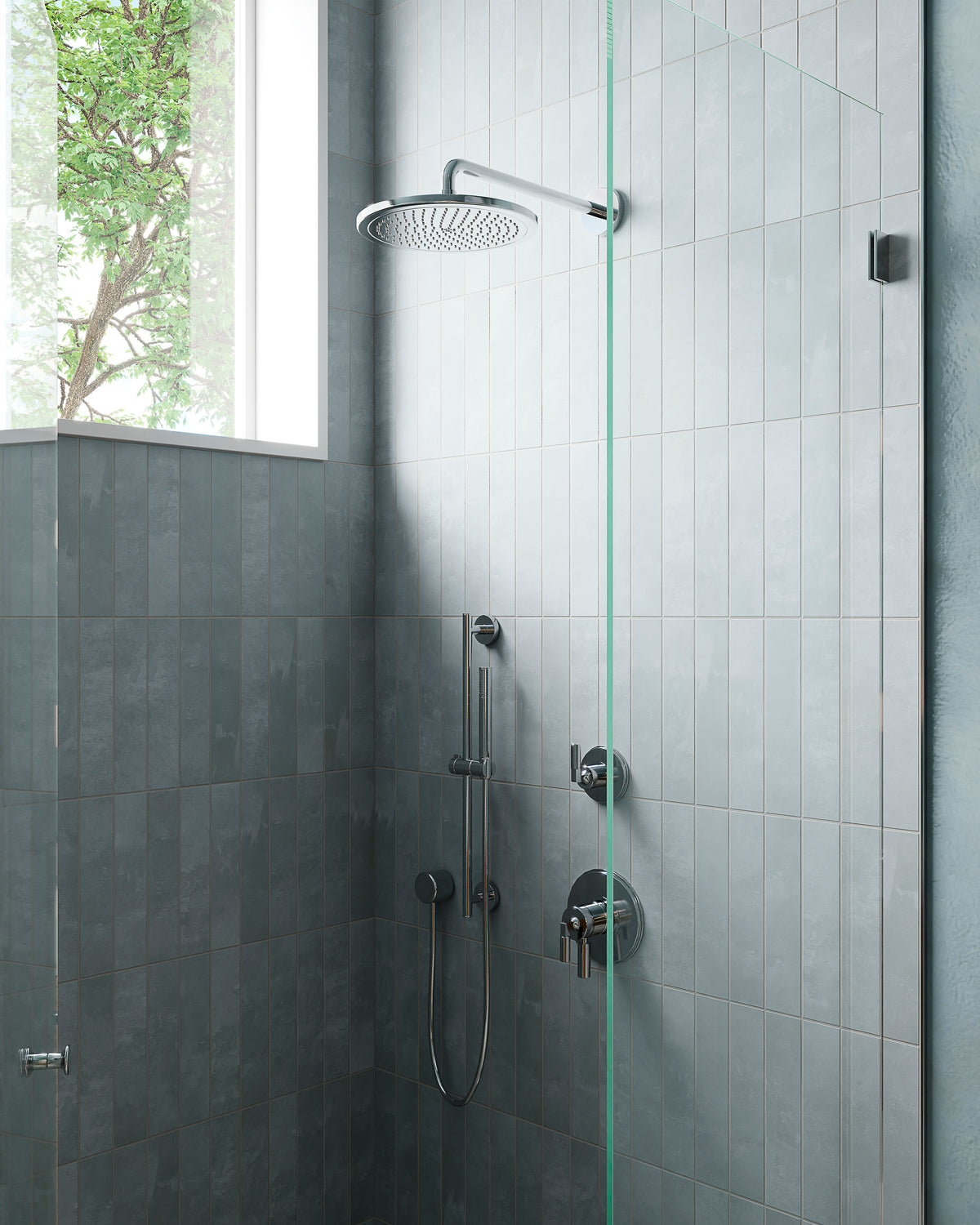 Isabel 2.5 x 12 Matte Porcelain Tile in Saltwater