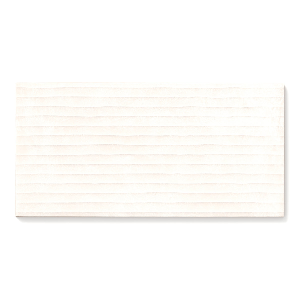 Kai 12 x 24 Fluted Matte Porcelain Tile in Whisper