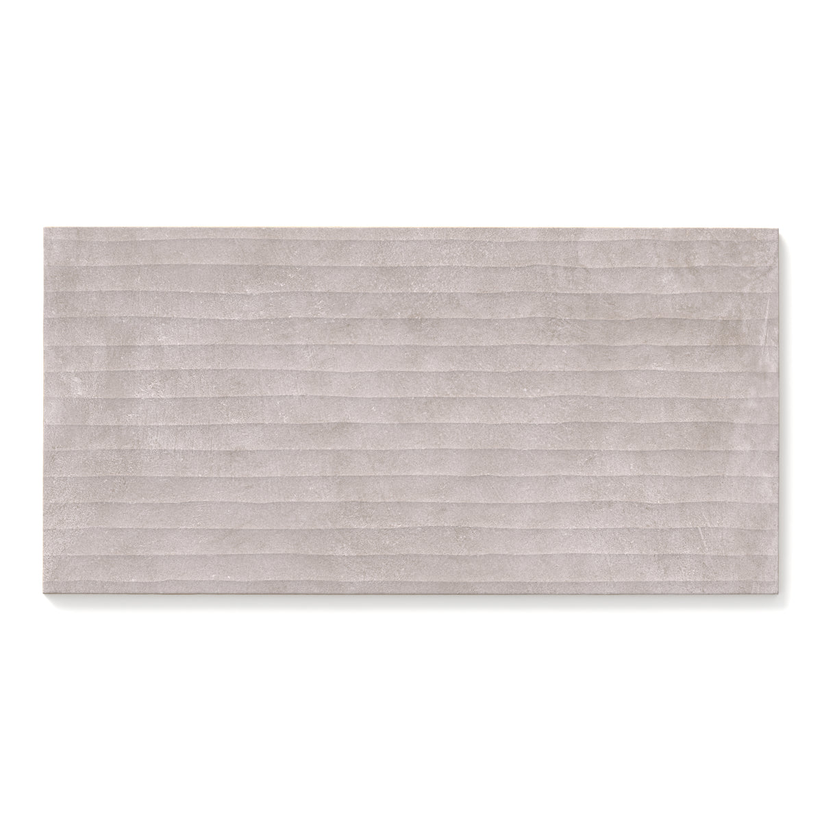 Kai 12 x 24 Fluted Matte Porcelain Tile in Smoke