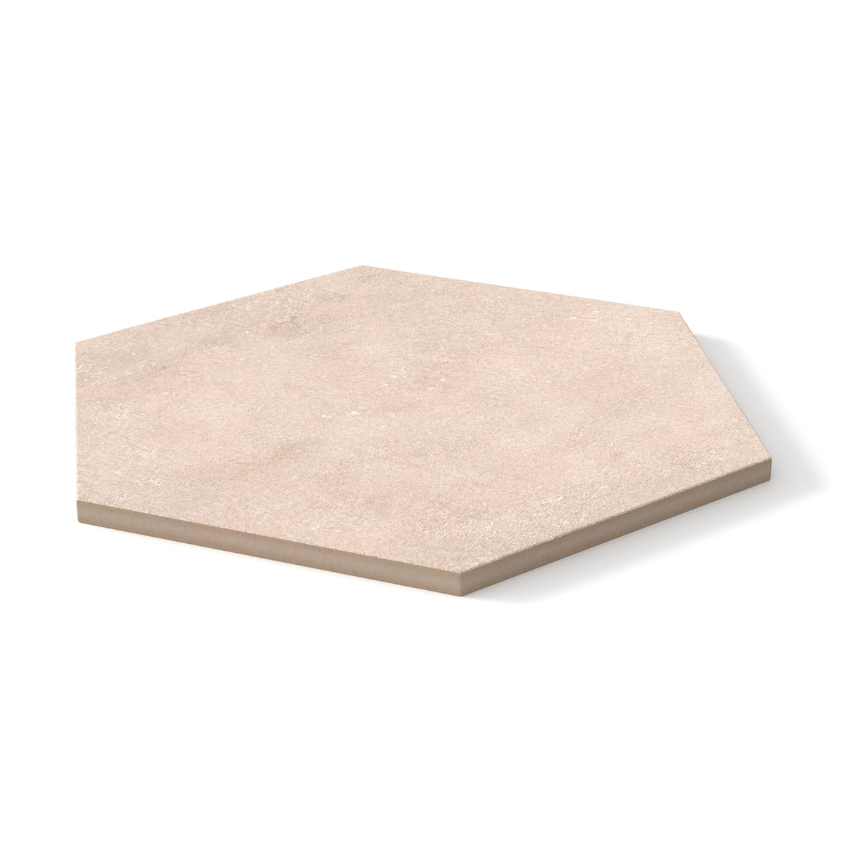 Kai 10 x 10 Matte Porcelain Hexagon Tile in Alabaster