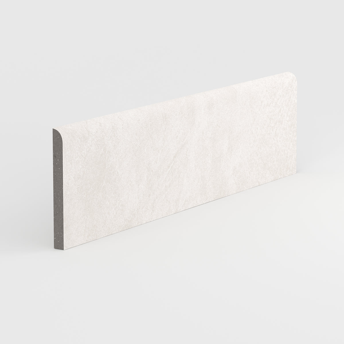 Kai 3 x 12 Bullnose Matte Porcelain Tile in Whisper