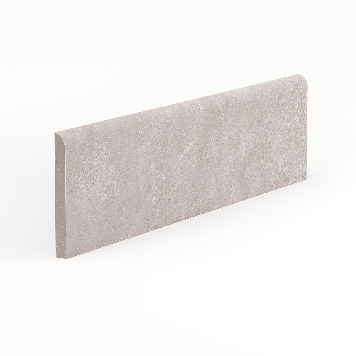 Kai 3 x 12 Bullnose Matte Porcelain Tile in Smoke