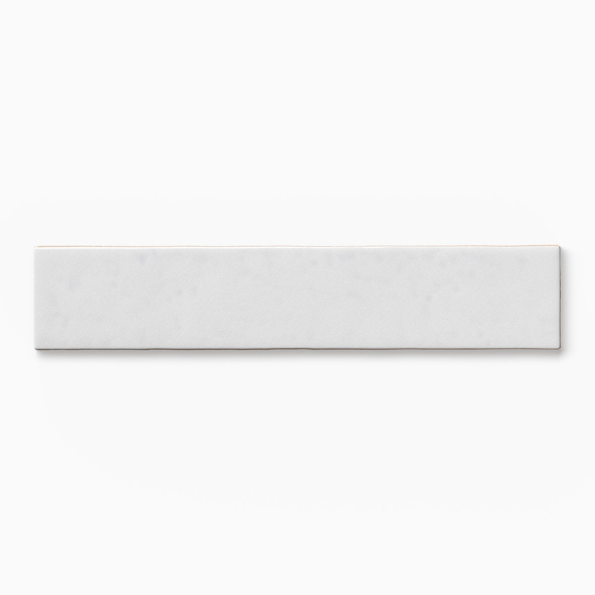 Amelia 2 x 13 Glossy Crackled Ceramic Tile in White