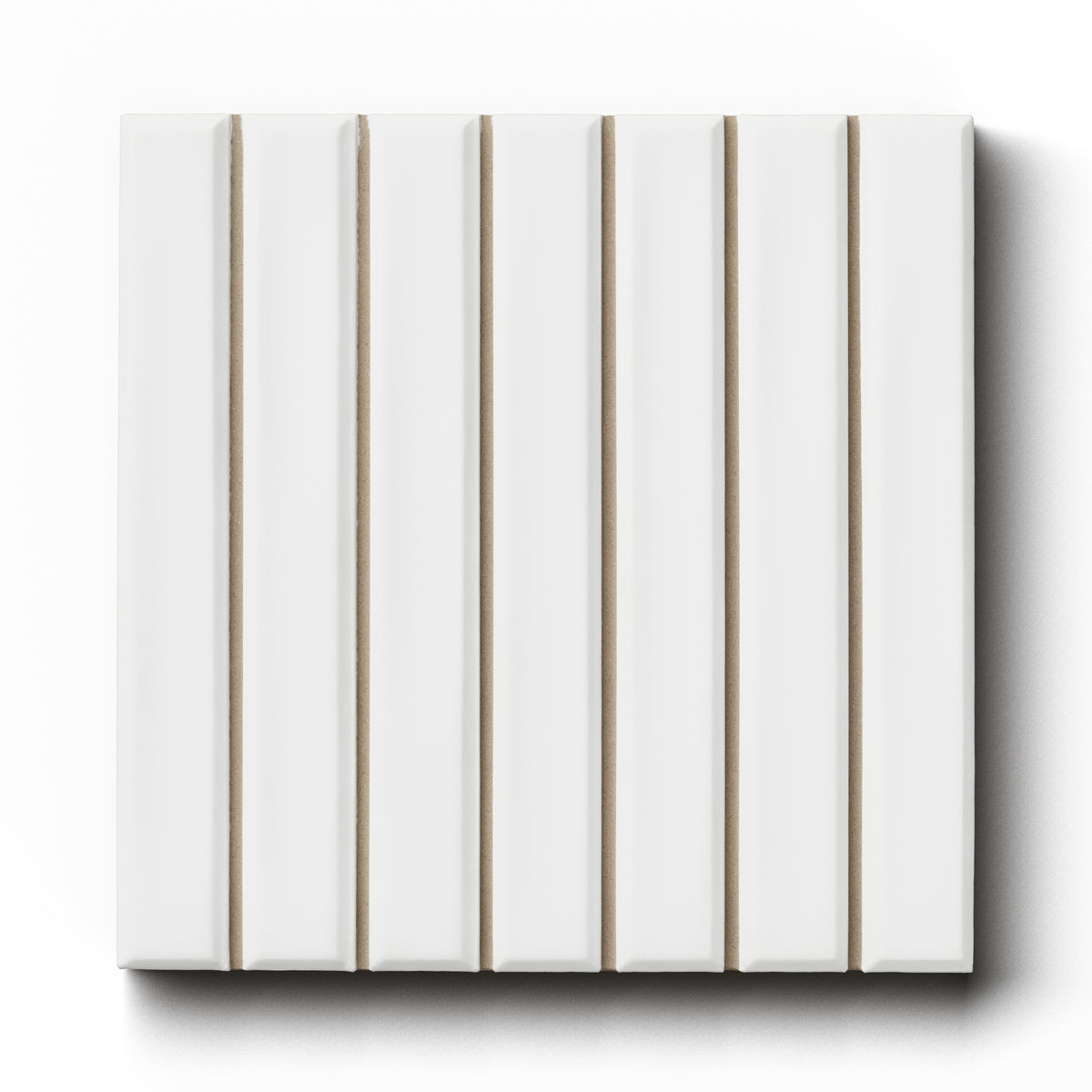 Celia 4.6 x 4.6 Glossy Porcelain Tile in White
