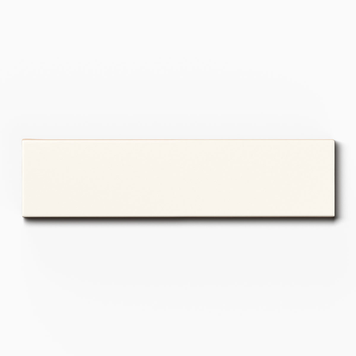 Mika 2.5 x 10 Matte Ceramic Tile in Chalk