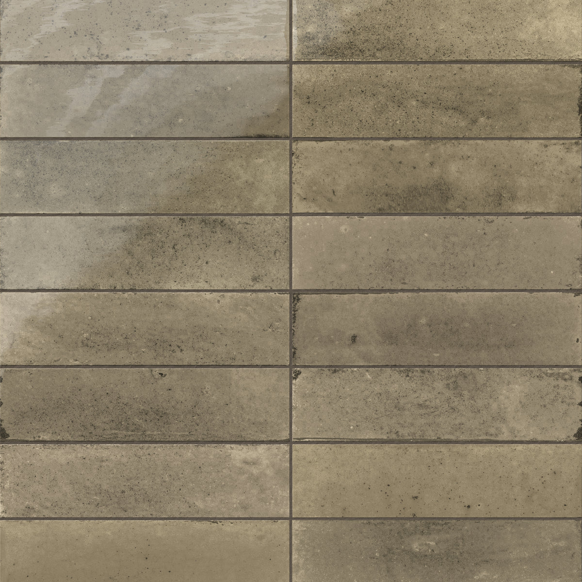 Makenna 3 x 11 Glossy Porcelain Tile in Musgo