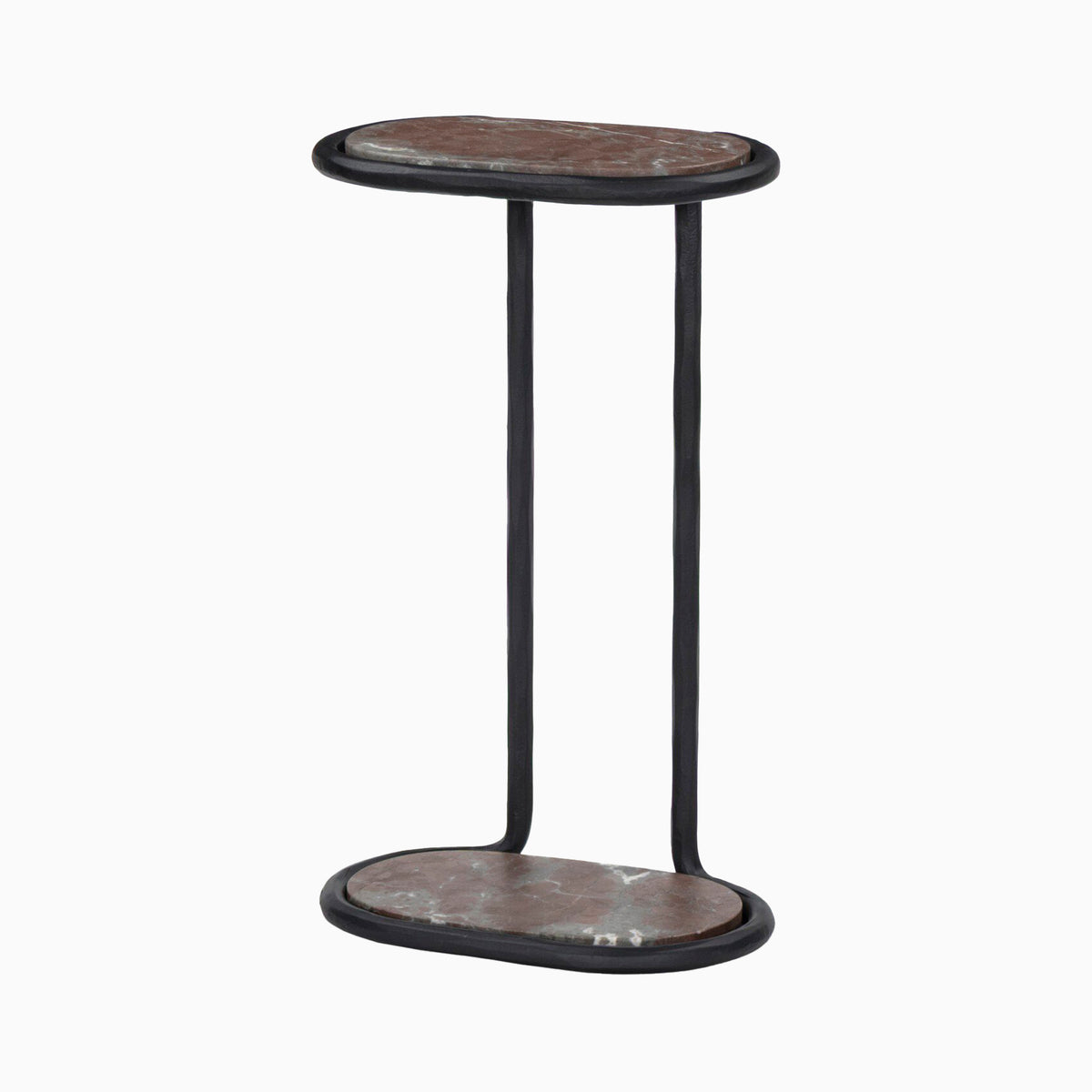 Pendleton End Table in Textured Smoke and Russet